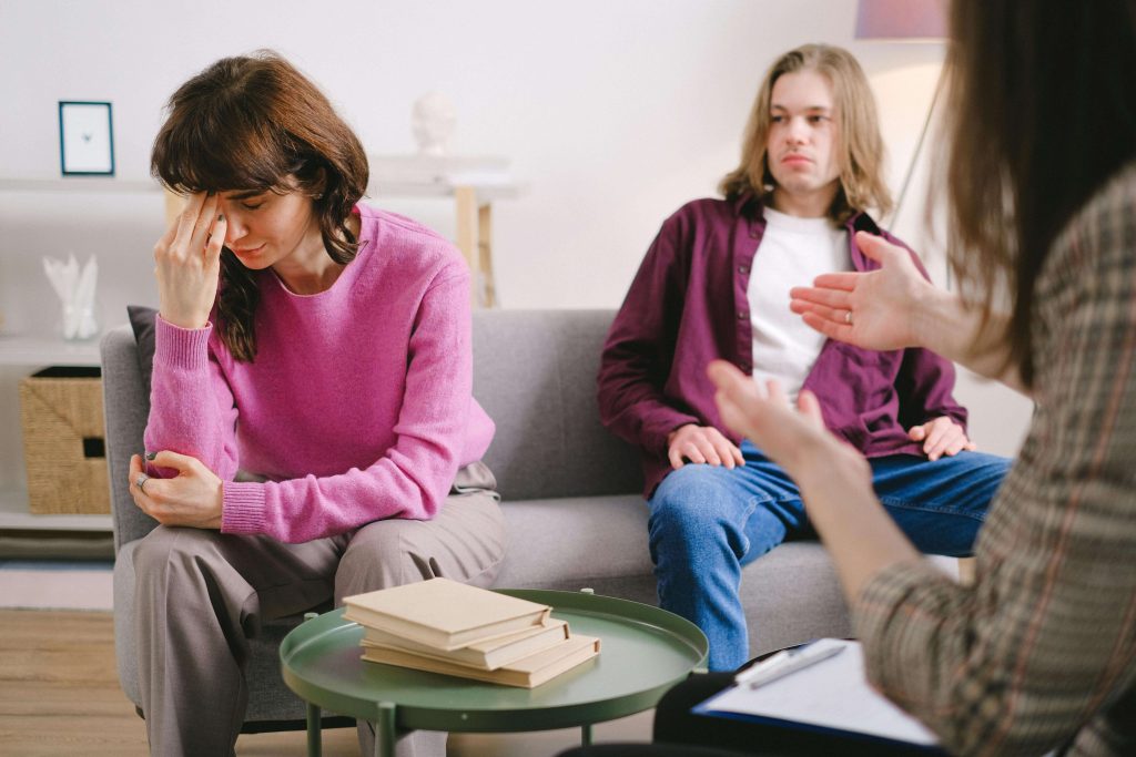 A couple works through past trauma during Intensive Couples Therapy in Boca Raton, FL.